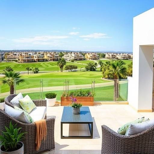 Apartamento moderno con terraza y vistas al campo de golf en Nueva Andaluc&iacute;a