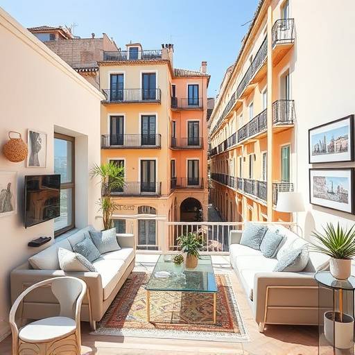 Apartamento reformado con estilo moderno en el centro hist&oacute;rico de M&aacute;laga