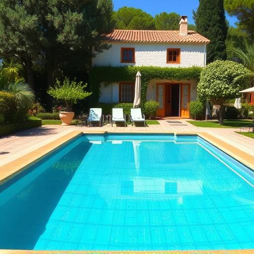 Casa de campo tradicional andaluza con piscina y jard&iacute;n en Mijas