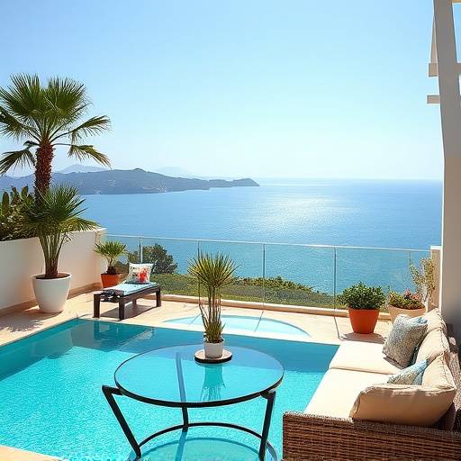 Foto de un lujoso apartamento con vistas al mar en Marbella